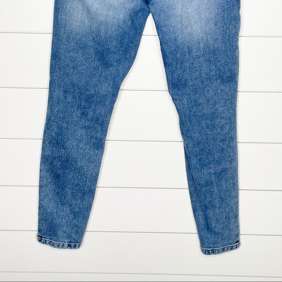 Blank NYC The Reade Crop Distressed Frayed Skinny Jeans Medium Wash Size 27 - Picture 10 of 10